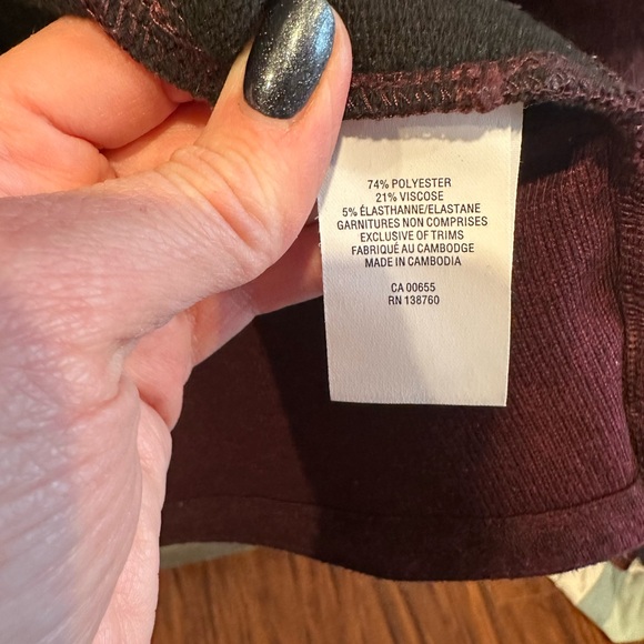 Hyba | Maroon Long Sleeve Open Cardigan - Picture 7 of 11